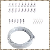 [uhktyltui123.th] Ceiling Curtain Track, 6m, Ceiling Track Ceiling Mount, for Curtain with Track Sys