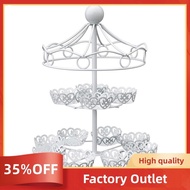 2 Layer-12 Count Carousel Cupcake Stand Holder Display Wedding Cake Cup Display Stand Factory Outlet