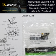 Kawasaki Ninja 250 RR R 5 x 16 Fairing Bolts ORIGINAL 92154-0182