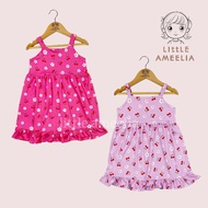 Little Ameelia | Len Dress for Kids Girl OOTD Summer Outfit Casual Church Birthday Dress 2-4 Years