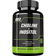Choline and Inositol Per Serving 1200mg-120 Capsules-2 Months Supply-MZ Dietary Supplement