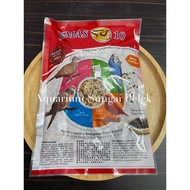 Ready Stock Emas 10 Makanan Burung Menambah Pulut Hitam Clean Mixed Seed Birds Food 400g/1kg