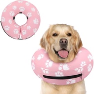Supet Inflatable Dog Cone Collar Alternative After Surgery, Doggie Neck Donut Collar Recovery E Coll
