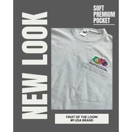 Fruit of the Loom Soft Premium Pocket White Cotton T Shirt