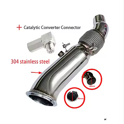 Catless Downpipe For BMW F30 F31 F34 2.0T N20 SS 4" 228i 228ix/11-16 320i 320ix 328i 328ix/ 428i N20