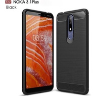 CASE NOKIA X3 NOKIA 3.1 PLUS CASE RUGGED CARBON FIBER ANTI SHOCKPROOF