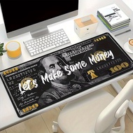 TEMU 1 Item, "" Make Money"" Dollar Abstract Art Mouse Pad, Large Abstract Art Gaming Mouse Pad, Esp