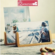 Unique 2-sided mica U-shaped tabletop photo frame (Vertical/Meaning shape)