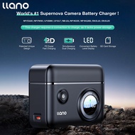 Llano Bộ Sạc Camera khe kép Màn hình hiển thị kỹ thuật số với chức năng lưu trữ thẻ SD cho NP-FZ100