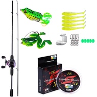 ชุดรอกคันเบ็ดติดเหยื่อ FRRTC 1.6M/1.8M พร้อมอุปกรณ์ตกปลาหล่อ Umpan Pancing Lembut เอ็นตกปลา100M