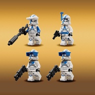 LEGO Star Wars 501st Clon Trooper Battle Pack Toy Set,Buildable AV-7 Anti-Vehicle Cannon,Equipped 4 