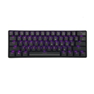 LY ❦◈✺2.4G Wireless Wired Dual-Mode 61 Key 60% Mini RGB Full Color Yk600 Mechanical Keyboard Gre