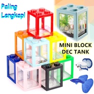 Aquarium Mini Lego Aquarium Mini Hias Cupang Guppy - Paket Lengkap Ii