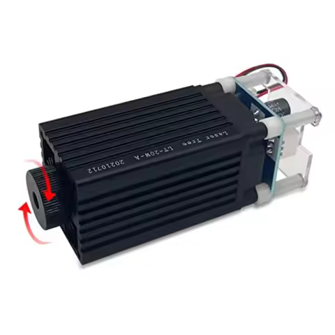 Laser Engraver Module 4000mW Optical Power Adjustable Focal 450nm Laser Head for DIY Wood Paper Leat