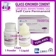 Dental gic glass ionomer cement glue powder Dental filling material 1 set