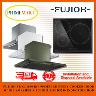 FUJIOH FR-CL1890 900MM CHIMNEY COOKER HOOD+FH-ID5230 INDUCTION HOB BUNDLE DEAL