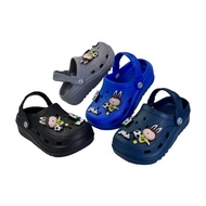 Sandal Baim anak laki-laki, motif Labubu (Sebo) anti slip