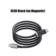 CUKTECH ไนลอนถักการดูดด้วยแม่เหล็ก CMC610 USB-C USB-C 240W 1M/1.5M PD3.1 6A ได้อย่างรวดเร็วสายชาร์จ