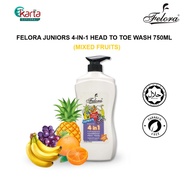 Felora Juniors 4-in-1 Head to Toe Wash 750ml (Assorted Variants)