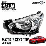 โคมไฟหน้า สำหรับ MAZDA 2 มาสด้า 2 SKYACTIV ปี 2015 - 2019 ไม่รวมชุดหลอดไฟ ( กดเลือกข้างได้นะคะ )