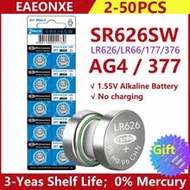 5-50pcs High Capacity SR626SW AG4 Equivalent 377S 377 LR626 1.55V Button Cell Battery For Watch Cand