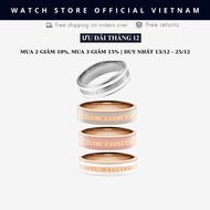 [Genuine] Genuine Daniel Classic Emalie Ring Satin White, Size 48-62mm for Men and Women - DANIELSTO