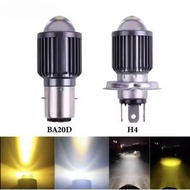 12-80V P15D LED H4 BA20D COB Motorcycle Headlight White-Yellow Hi Lamp Lo Accessories