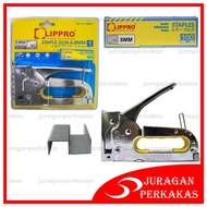 New Listing LIPPRO STAPLES TEMBAK 4-8 MM TANGAN MANUAL STAPLE GUN TACKER HEKTER