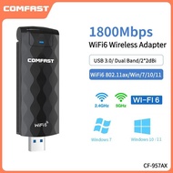 全新AX1800 WIFI6 USB 3.0 CF-957AX 雙頻 雙天線遊戲無線網卡