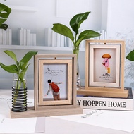 Creative Fresh Couple Hydroponic Photo Frame Rotating Double-Sided Photo Frame zakka Green Dill Cult