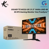 GIGABYTE M32U 31.5” SS IPS UHD 4K 144Hz KVM Gaming Monitor 10BIT 1MS FreeSync​™ - PS5 Compatible HDMI DP