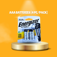 [SG] Energizer AA/ AAA Batteries | 4pcs/pack [Evergreen Stationary] [Evergreen Stationery]