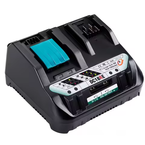 2023 DC18RE Lithium Battery Charger Charging For Makita 18V 14.4V 10.8V 12V Li-ion Tools BL1830 BL14