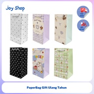 Paperbag Tumbler Gift Bag Goodiebag Birthday Cat Bear Ribbon Coquette