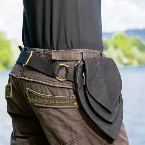 Medieval Adjustable Punk Belt Pocket Bag Retro Outdoor Sports Adjustable Belt Bags Fashion Fanny Pac