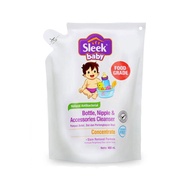 Sleek Baby Bottle Nipple Cleanser Antibacterial 450ml Pouch Packaging