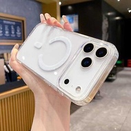 Magnetic Applicable 17 Phone Case Apple 16/15 Foreign Trade 14pro13 Acrylic 17pro/12
