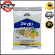 SEVIN WP 85 POWDER INSECTICIDE - ANTI-TICK - ANTI-FLEA - 50 grams