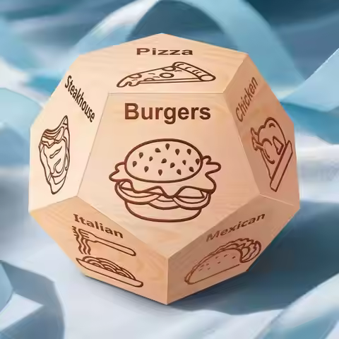 Food Decision Dice Festival Gift Exchange Fun Game Prop