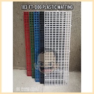 Colored Plastic Matting Non-Elevated 1x3"ft. ◙ ◰