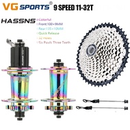 HASSNS PRO7 MTB Hubs 32 Holes 6 Pawls VG Sports Cogs 9 /10Speed Cogs Cassette Cogs Freewheel