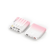 WANKEI LENTIVEN Powerbank 30000 mAh With 4 Cable Data Mini Size Led Display