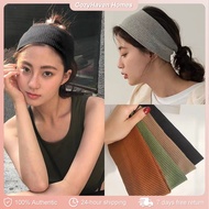 Woman Headband Band Knitted Solid Color Headband Soft Band Turban Head Accessories Band