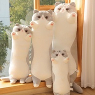 Bantal Plush Kucing Comel untuk Kanak-kanak Perempuan Tidur Anak Patung Mainan Mewah Lembut Memeluk 