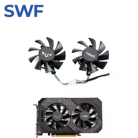 75MM FD8015U12D FD8015U12S Cooling Fan For ASUS GTX 1660 Ti RTX 2060 TUF GAMING OC Graphics Card Fan