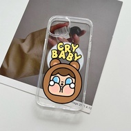 Bear Crybaby Cute Magnetic phone Casing For iphone 12pro 13 14 15 16 17 max