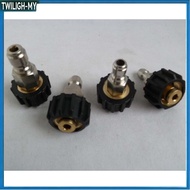 【1.29】 1/4 3/8 inch Quick Connect Male to M22 14 15 mm Female Pressure Washer Adapter