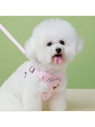 全新寵物胸背帶狗繩是一款小型和中型犬用的背心式狗牽引繩。