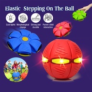 UFO Ball Outdoor Frisbee Ball Magic Flying Saucer Ball Bounce Ball Toy  Birthday Gift With 3 LED Lig