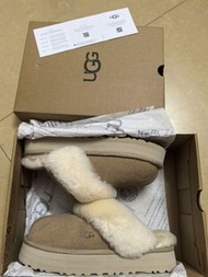 全新 UGG 厚底毛毛 拖鞋
